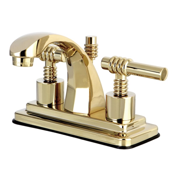 KS4642ML 4" Centerset Bathroom Faucet, Polished Brass